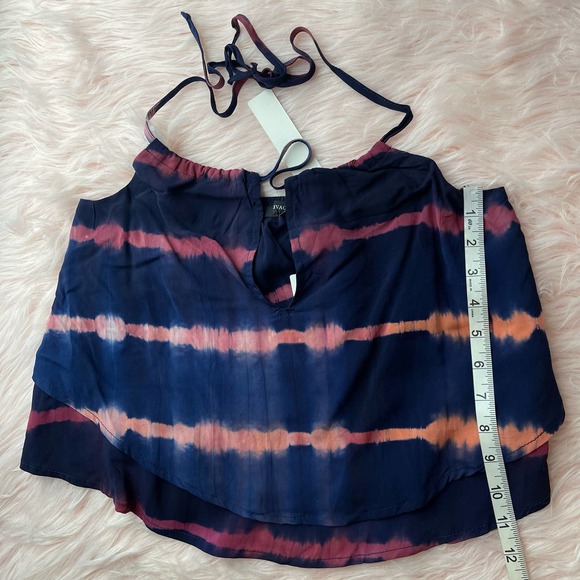 NWT - OLIVACEOUS Tie Dye Keyhole Halter Top - Size Small - Picture 7 of 9